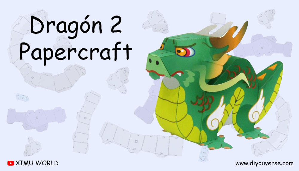 Dragón 2 Papercraft