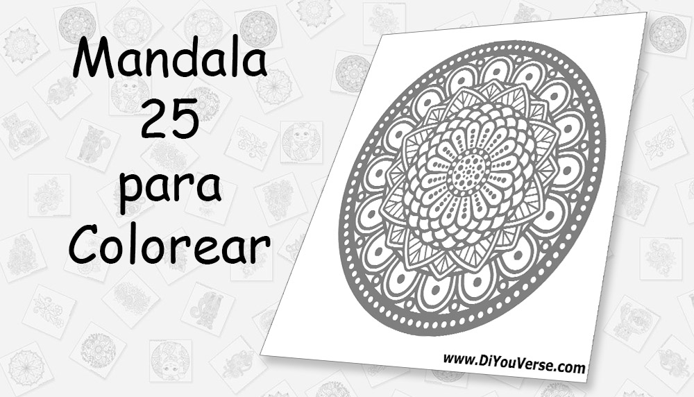 Mandala 25 para Colorear
