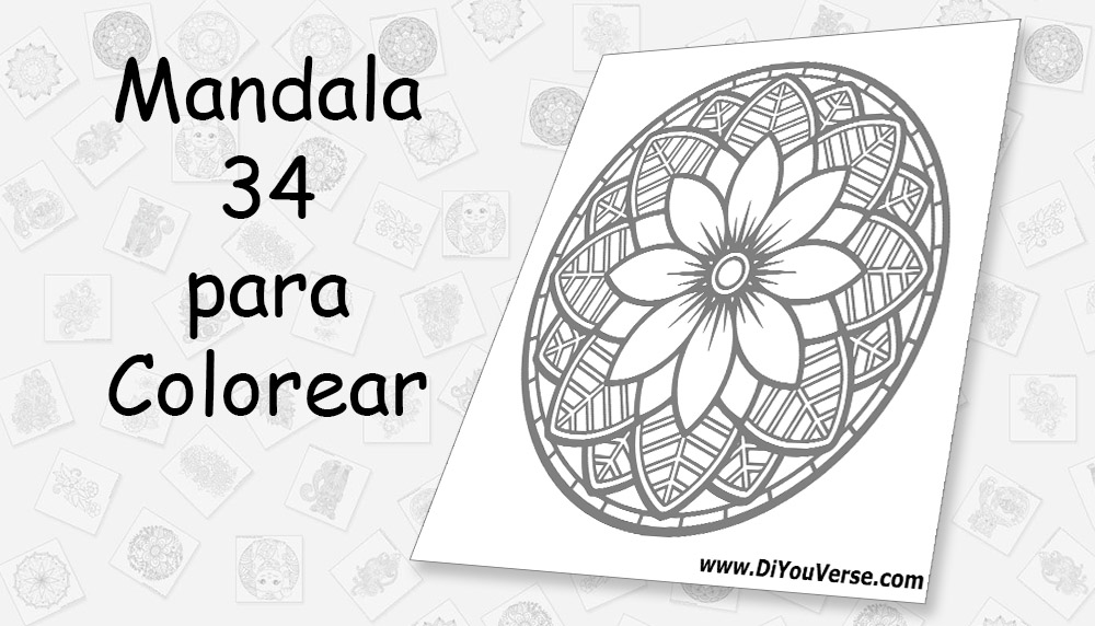 Mandala 34 para Colorear