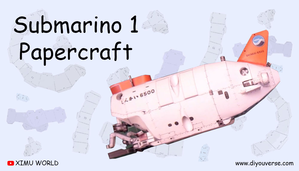 Submarino 1 Papercraft