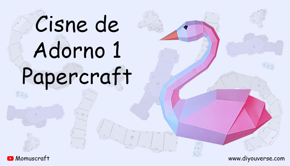 Cisne de Adorno 1 Papercraft