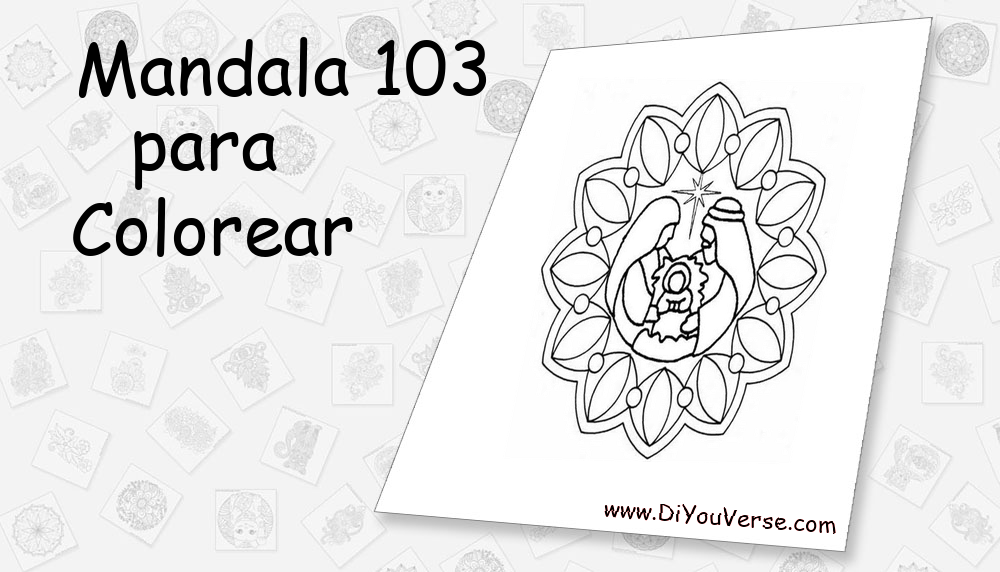 Mandala 103 Para Colorear
