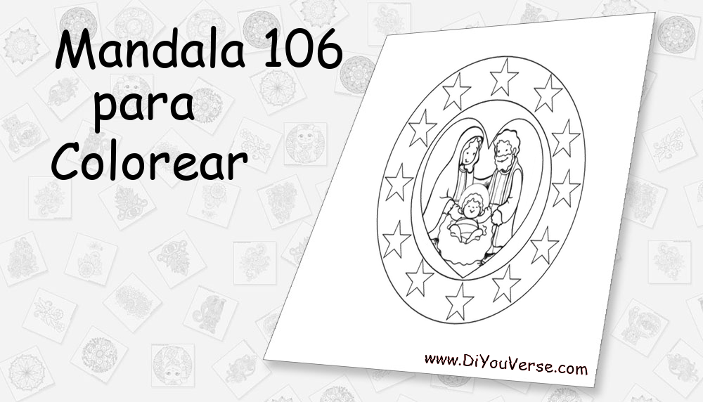 Mandala 106 Para Colorear