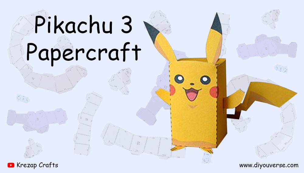 Pikachu 3 Papercraft