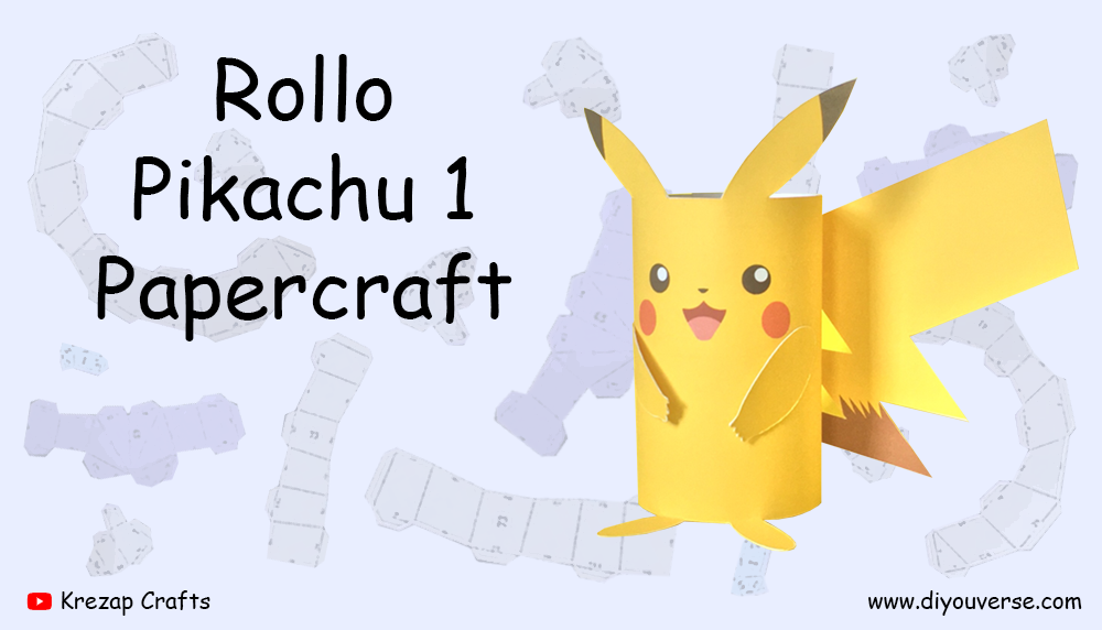 Rollo Pikachu 1 Papercraft