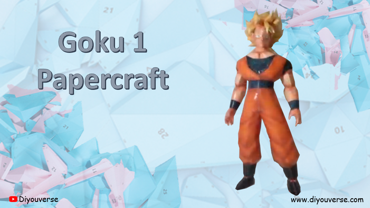 Goku 1 Papercraft - DIYOUVERSE