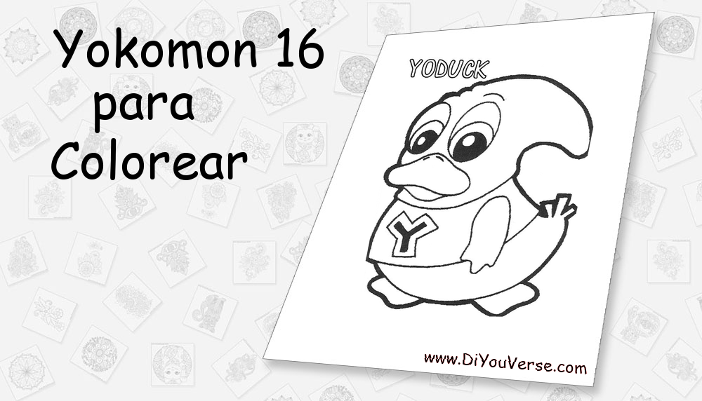 Yokomon 16 Para Colorear