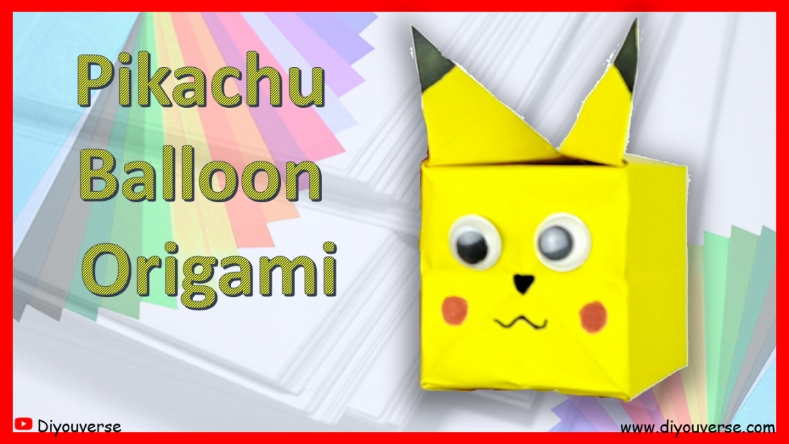 Pikachu Balón Origami