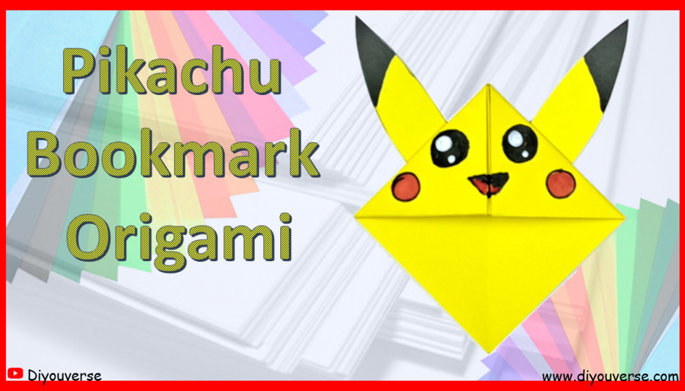 Pikachu Bookmark Origami